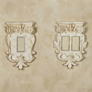Corinthian Provincial Ivory Dimmer/Rocker Switchplates