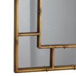Roshan Wall Mirror | Faux Bamboo Antique Gold Design