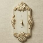 Sephoria Ivory/Gold Switchplates | Hand-Cast Aluminum