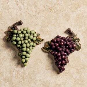 Bountiful Grapes Wall Accents | Two-Piece Resin Set