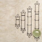 Augusta Vertical Petite Wall Plate Rack | Wrought Iron