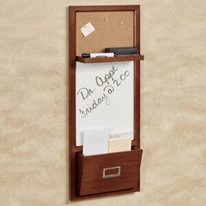 Orvis Wall Organizer | Natural Cherry Dry Erase & Cork